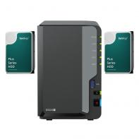 SYN00042851 Bundle NAS Synology DS224+ 2Go avec 2 disques Synology 4To HAT3300, non assemblé