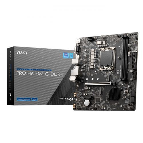 MSI PRO H610M-G - MATX - LGA 1700 - 2x DDR5 - HDMI - DP - VGA