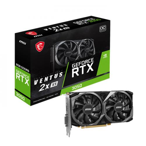 MSI RTX 3050 VENTUS 2X XS 8G OC - NVIDIA - 8Go GDDR6 - 1807MHz - HDMI - DP - DVI