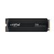 Crucial T705 PCIe Gen5 NVMe M.2 SSD with heatsink