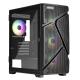 MarbleShell MS31 Noir boitier - ATX RGB fa?ade mesh verre tremp? 4 x ventilateur