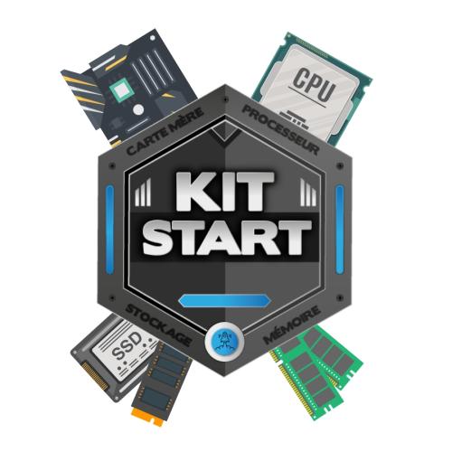 KIT START - KIT START - H610M H V3 DDR4 + I3-12100 + 8Go DDR4-3200 + 480Go