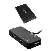 LOT00009002 Lot Connectland Bt. Ext. 2.5p x10 + Hub USB x10 offert (46346 x10 + 46527 x10)