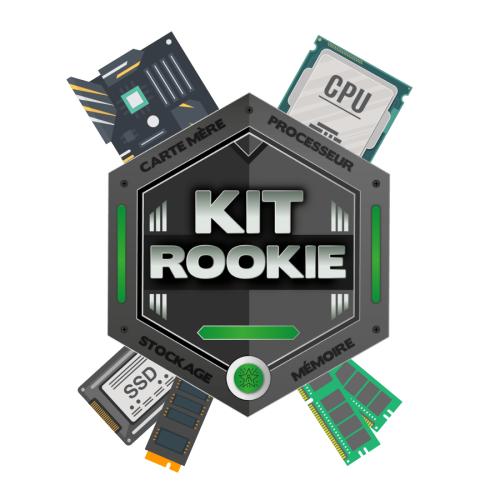 KIT ROOKIE - H610M S2H V2 + I3-12100 + 8Go DDR5 + 480Go NVMe