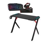 LOT00009411 Lot Bureau Gamer (46410) + pack CLavier+Souris+TAPIS+CASQUE RGB (36958) offert