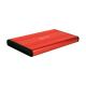 1908125 Bo?tier externe 2.5p SATA USB 3.0 Alu sans vis Rouge 