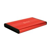 1908125 Bo?tier externe 2.5p SATA USB 3.0 Alu sans vis Rouge 