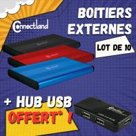 44014 x10 + 46527 x10 - Lot Bt. Ext. 2.5p x10 + Hub USB x10 offert (44014 x10 + 46527 x10)