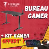 46407+36958 - Lot Bureau Gamer (46407) + pack CLavier+Souris+TAPIS+CASQUE RGB (36958) offert
