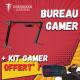 35499+36958 - Lot Bureau Gamer (35499) + pack CLavier+Souris+TAPIS+CASQUE RGB (36958) offert