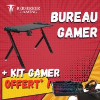 46410+36958 - Lot Bureau Gamer (46410) + pack CLavier+Souris+TAPIS+CASQUE RGB (36958) offert