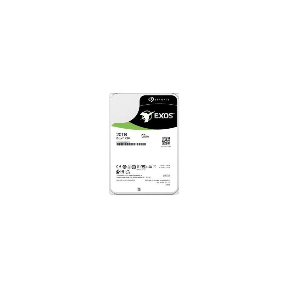 SEADD038741 EXOS X20 - 3.5p - 20To - 256Mo cache - 7200T/min - Sata 6Gb/s - Garantie 60 mois SEADD038741 EXOS X20 - 3.5p - 20To - 256Mo cache - 7200T/min - Sata 6Gb/s - Garantie 60 mois