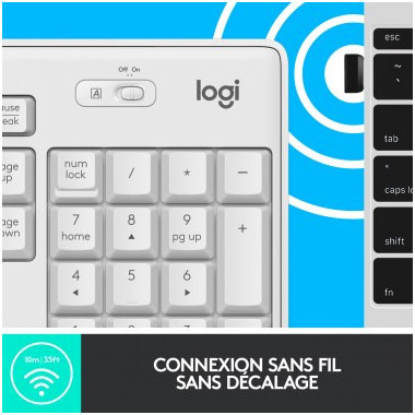 LOGCL038885 Wireless Combo MK295 WHITE boite
