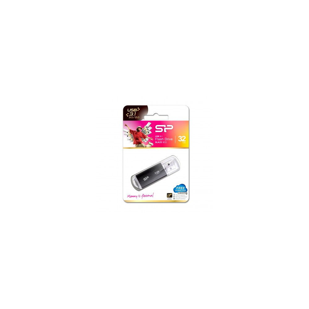 SIPDF039147 USB-Stick 32GB Silicon Power USB3.1 B02 Black