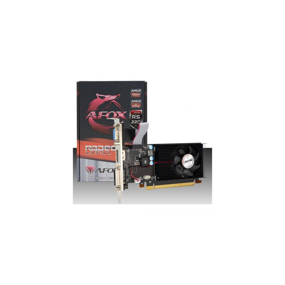 AFOCV039917 AFOX RADEON R5 220 - 2GB DDR3 - VGA - DVI - HDMI - LOW PROFILE AFOCV039917 AFOX RADEON R5 220 - 2GB DDR3 - VGA - DVI - HDMI - LOW PROFILE