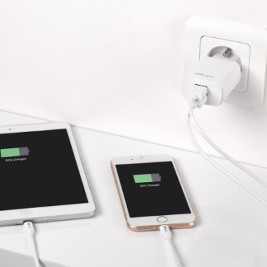 PNYAL040153 PNY CHARGEUR SECTEUR USB-A - 2x PORTS