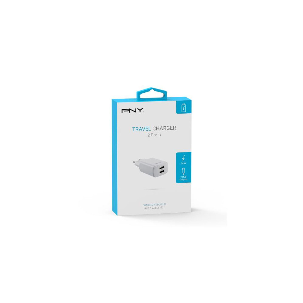 PNYAL040153 PNY CHARGEUR SECTEUR USB-A - 2x PORTS