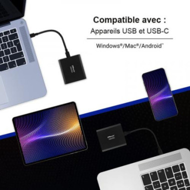 PNYDD040236 PNY ELITEX-PRO USB 3.2 - SSD - USB-C - 500Go - 1600/1500 MB/s - 3 ANS