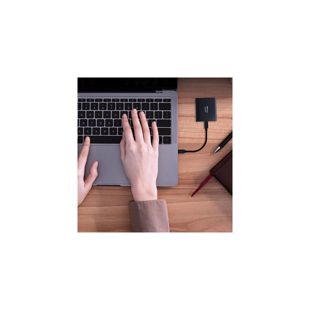 PNYDD040236 PNY ELITEX-PRO USB 3.2 - SSD - USB-C - 500Go - 1600/1500 MB/s - 3 ANS