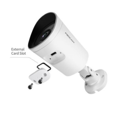 FOSCA040778 FOSCAM G4C Camera IP 2K 4MP Wifi(2.4&5GHz) LAN 20m IP66 IR Audio 2SpotLed SD
