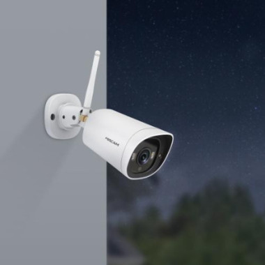 FOSCA040778 FOSCAM G4C Camera IP 2K 4MP Wifi(2.4&5GHz) LAN 20m IP66 IR Audio 2SpotLed SD