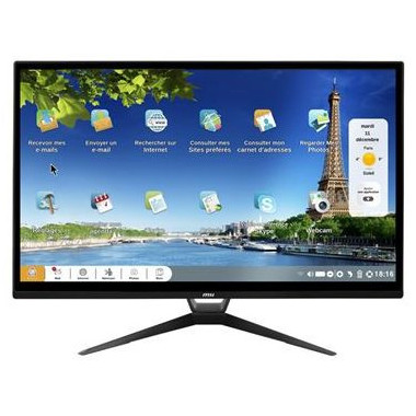 ORDSY040797 AIO 21,5 noir Pentium G6400 3,66 GHz 4Go 256 Go SSD tactile