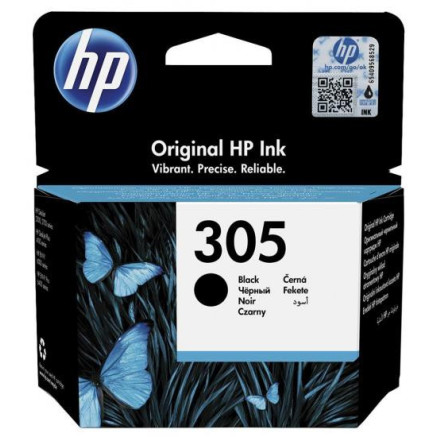 HP Cartouche d’encre noire HP 305 authentique