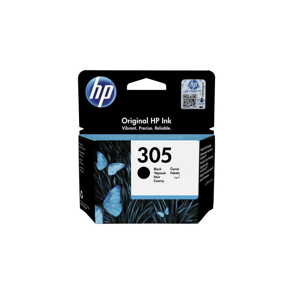 HP Cartouche d’encre noire HP 305 authentique