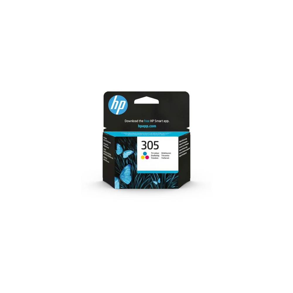 HP Cartouche d’encre trois couleurs HP 305 authentique HP Cartouche d’encre trois couleurs HP 305 authentique
