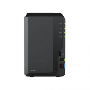Synology DS223 2Go NAS 24To (2x 12To) HAT3300, Assemblé et testé avec | ECP Grossiste informatique