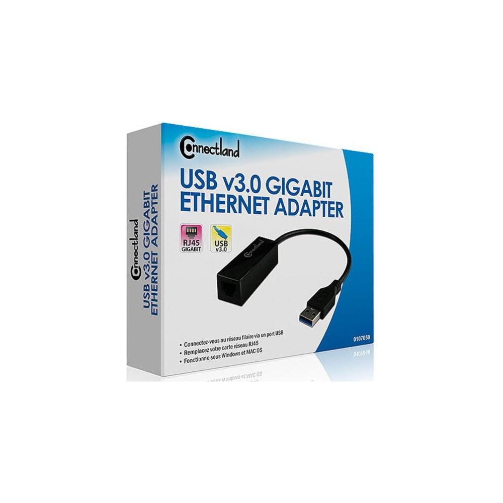CONUS042505 Adaptateur USB type C/USB-A 3.1 vers RJ45 (8P8C) Femelle CONUS042505 Adaptateur USB type C/USB-A 3.1 vers RJ45 (8P8C) Femelle