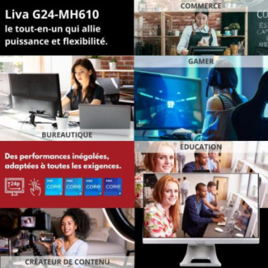 ECSBB040955 BB AIO 23.8p tactile sans CPU/Mém./HDD/SSD/OS/Clav/Souris