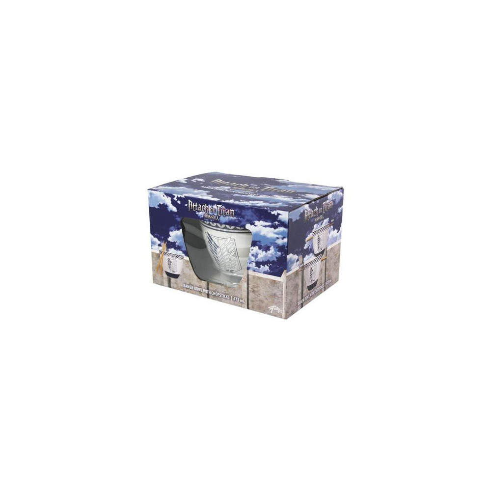 JUSGO043357 JUST FUNKY - BOL A RAMEN ATTAQUE DES TITANS AVEC BAGUETTE 470ML