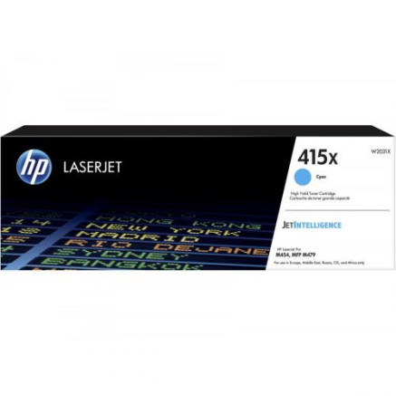 HP 415X Toner cyan LaserJet authentique grande capacité