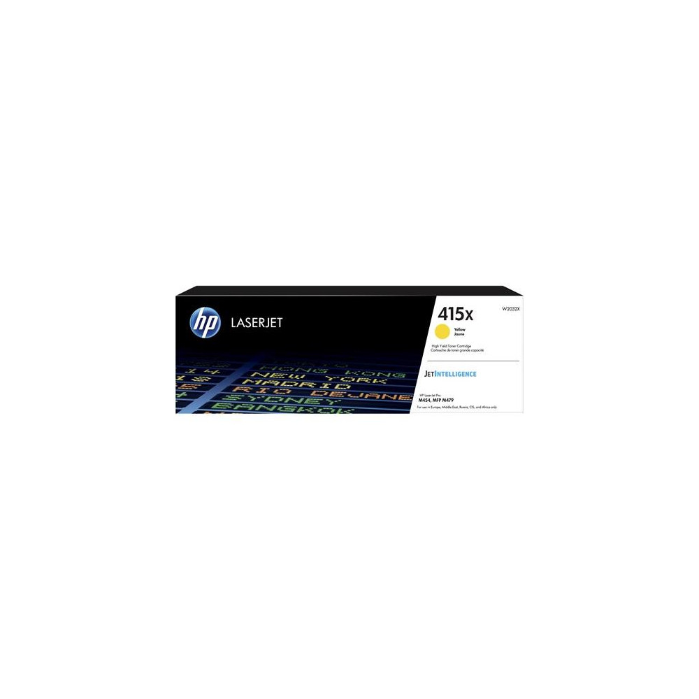 HP 415X Toner jaune LaserJet authentique grande capacité HP 415X Toner jaune LaserJet authentique grande capacité