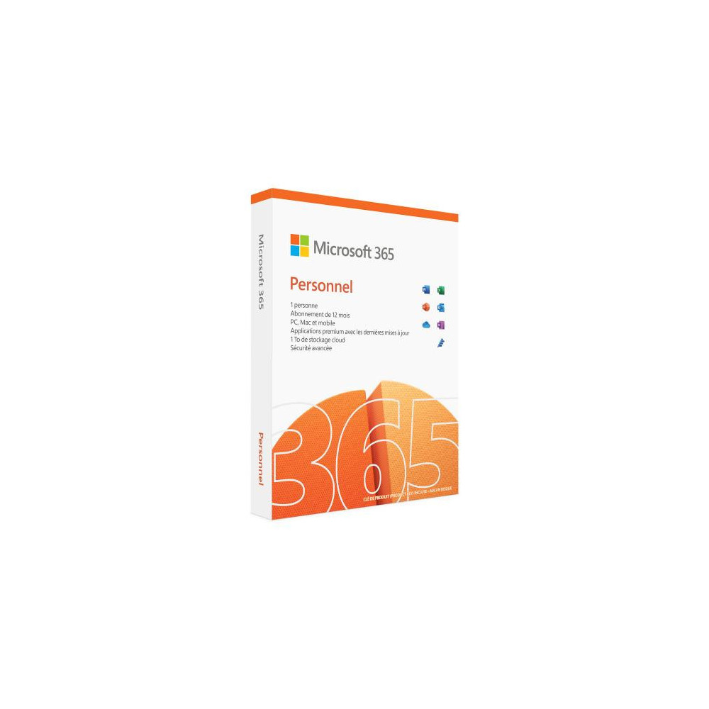 MICLG043691 Microsoft 365 Personnel - Boite - Postes illimités - 1 utilisateur - Licence 1 an MICLG043691 Microsoft 365 Personnel - Boite - Postes illimités - 1 utilisateur - Licence 1 an