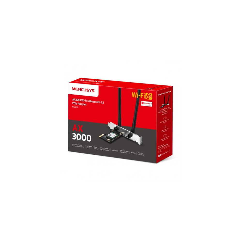 MERWI043960 MA80XE - PCIe - WiFi 6 AX3000 - Bluetooth 5.0 MERWI043960 MA80XE - PCIe - WiFi 6 AX3000 - Bluetooth 5.0