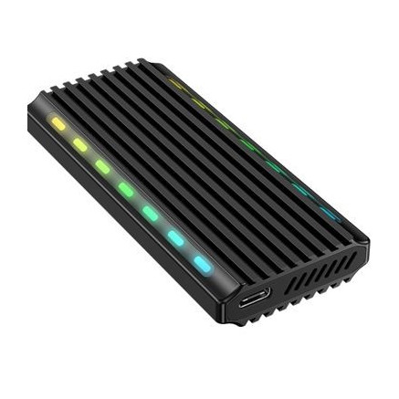 CONBT044105 1920335 Boîtier SSD externe, M.2 NVMe SATA PCIe M2 SSD Sans vis Type C 10Gbps Bl