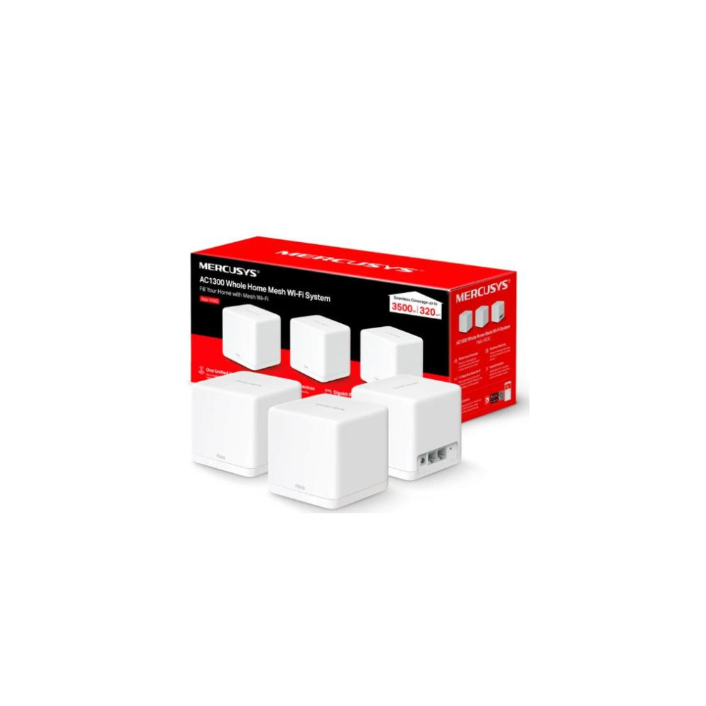 MERWI044178 Mercusys Mercusys Système WiFi Mesh AC1300 pour toute la maison MERWI044178 Mercusys Mercusys Système WiFi Mesh AC1300 pour toute la maison