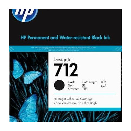 HP Cartouche d'encre DesignJet HP 712, noir, 80 ml