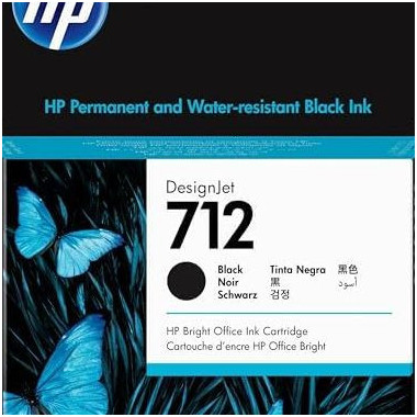 HP Cartouche d'encre DesignJet HP 712, noir, 80 ml