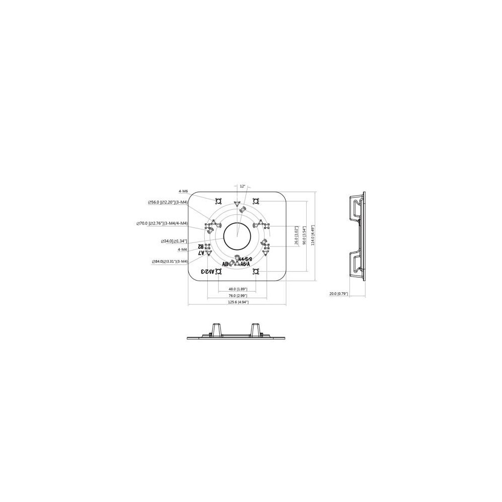 DAHUA DH-PFA152-E - SUPPORT DE FIXATION POTEAU POUR CAMERA DAHUA | ECP Grossiste informatique