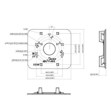 DAHUA DH-PFA152-E - SUPPORT DE FIXATION POTEAU POUR CAMERA DAHUA | ECP Grossiste informatique