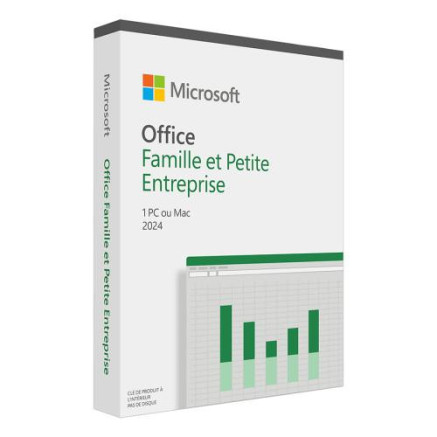 MICLG045643 Boite - Microsoft Office Famille & Petite Entreprise 2024 - 1 PC/MAC - Français