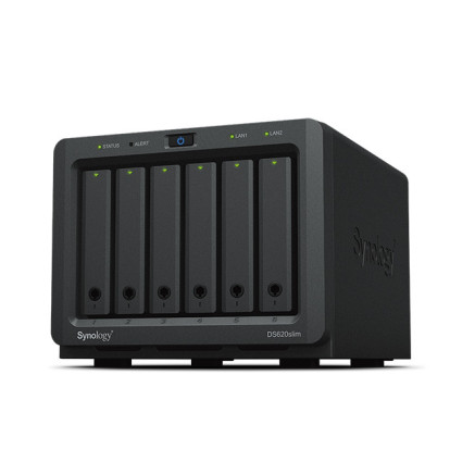 SYNOLOGY DS620slim 6-Bay NAS-case 2 core