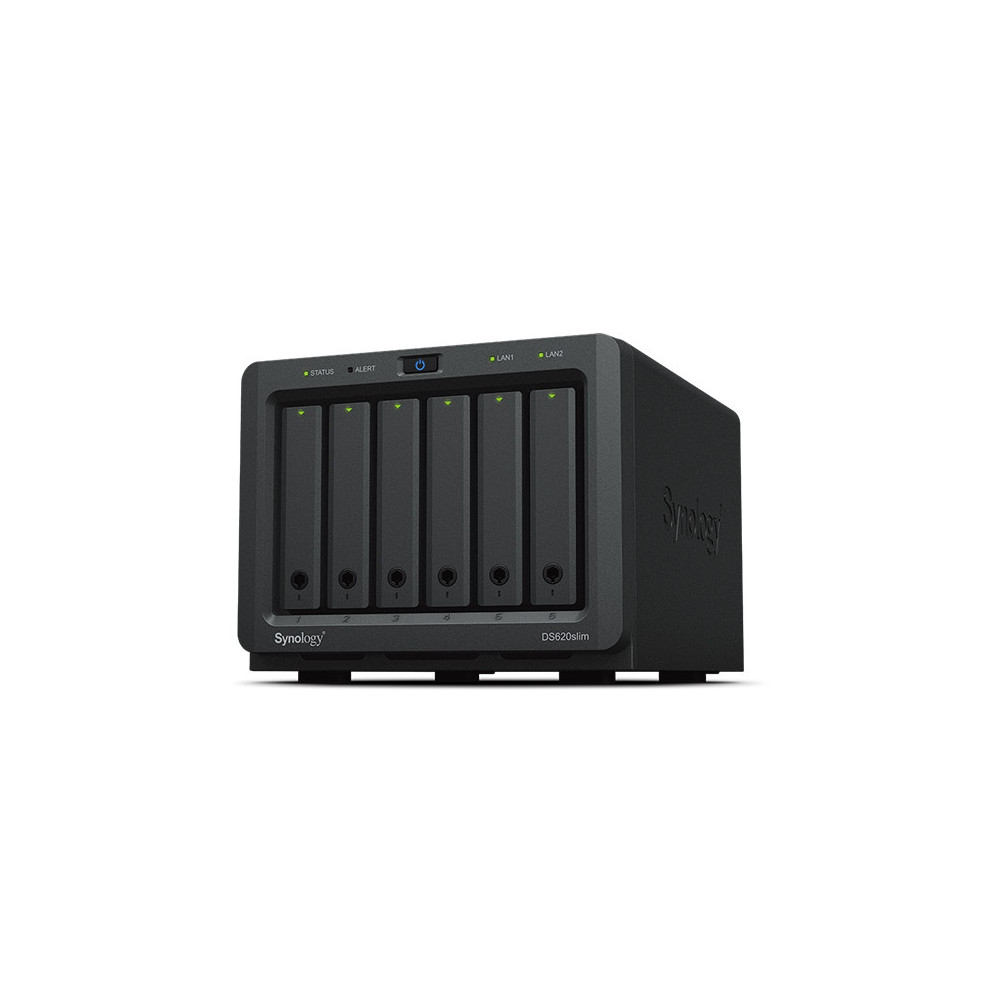 SYNOLOGY DS620slim 6-Bay NAS-case 2 core