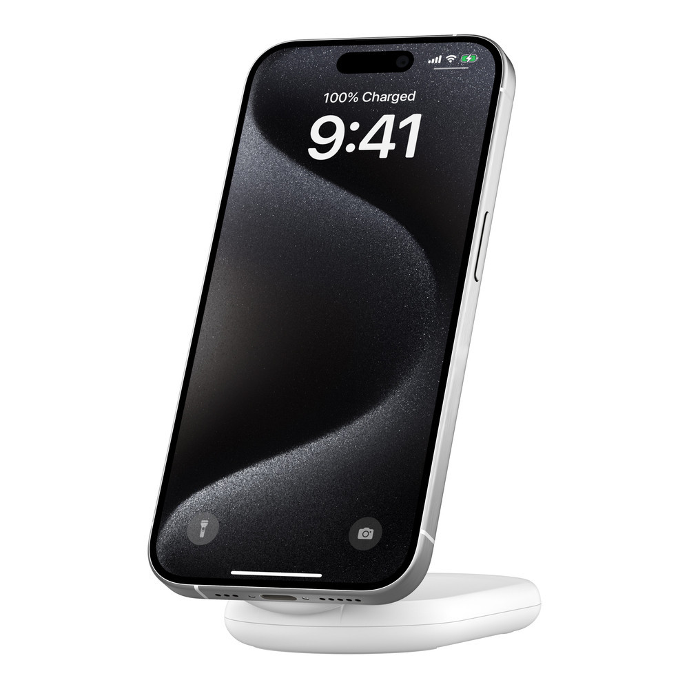 BELKIN Qi2 15w Magnetic Stand White BELKIN Qi2 15w Magnetic Stand White