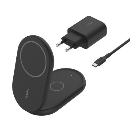 BELKIN Qi2 15w Magnetic 2in1 Stand Black