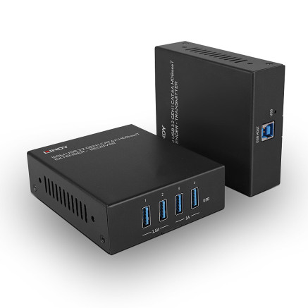 LINDY 100m USB 3.2 Gen 1 Cat.6A HDBaseT