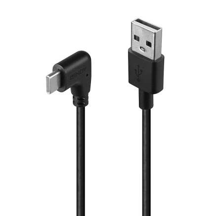 LINDY 0.5m USB 2.0 Type A to C Cable 90